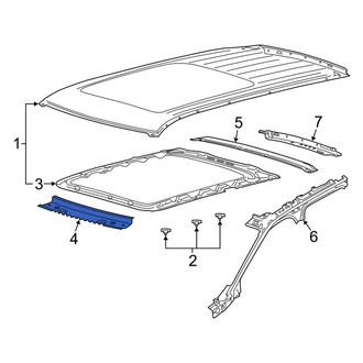 Lincoln OE - Front Roof Header Panel