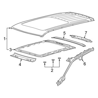 Lincoln OE - Roof & Components (With Sunroof)