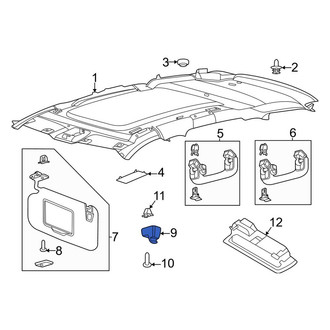 Lincoln OE - Sun Visor Holder
