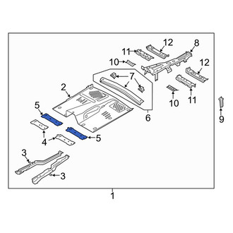 Lincoln OE - Rear Center Floor Pan Reinforcement