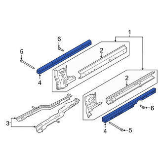 Lincoln OE - Right Rocker Panel Reinforcement