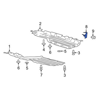 Lincoln OE - Rear Right Floor Pan Splash Shield