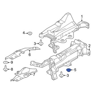 Lincoln OE - Floor Pan Splash Shield Nut