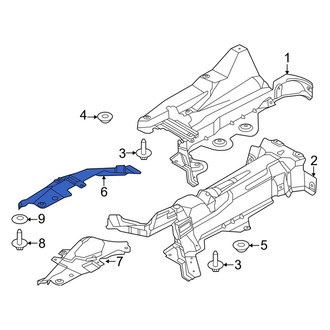 Lincoln OE - Front Left Floor Pan Heat Shield