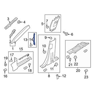 Lincoln OE - Right Kick Panel Trim