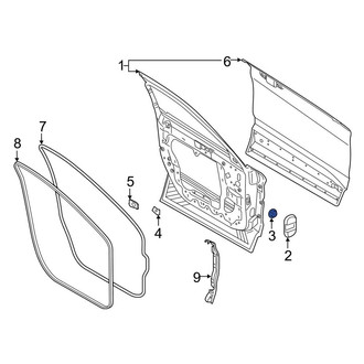 Lincoln OE - Door Shell Nut