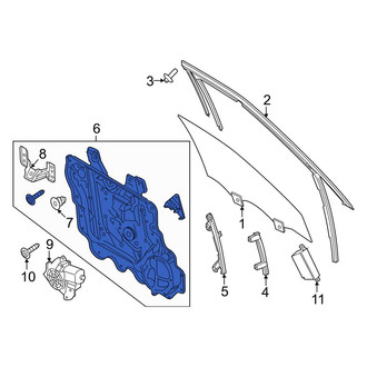 Lincoln OE - Front Right Window Regulator