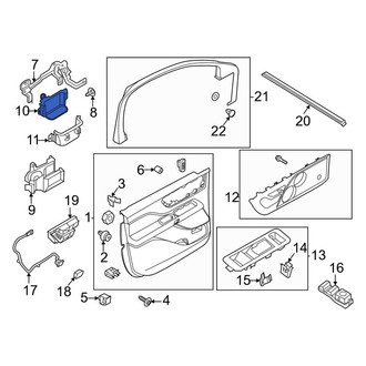Lincoln OE - Front Left Inner Door Trim Panel Pocket