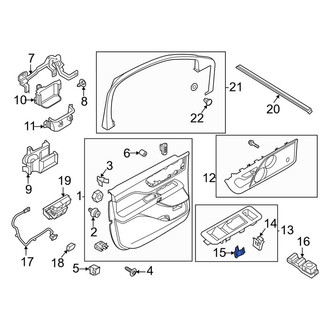 Lincoln OE - Door Switch Trim Panel Clip
