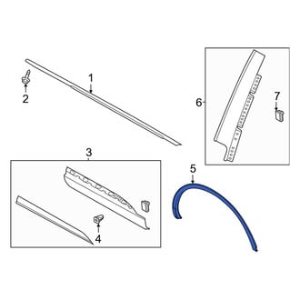 Lincoln OE - Front Right Wheel Arch Molding