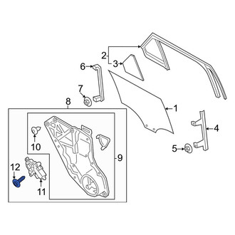 Lincoln OE - Window Motor Screw