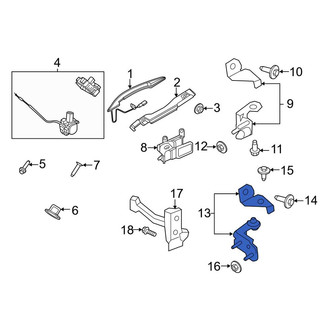 Lincoln OE - Rear Left Lower Door Hinge