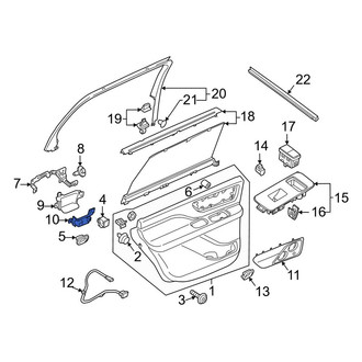 Lincoln OE - Rear Left Inner Door Trim Panel Pocket