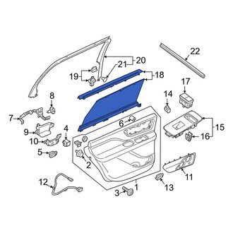 Lincoln OE - Rear Left Door Glass Sunshade