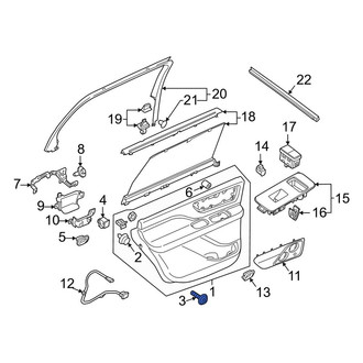 Lincoln OE - Door Interior Trim Panel Screw