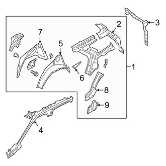 Lincoln OE - Quarter Panel - Inner Structure
