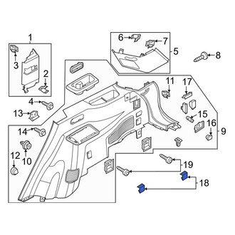 Lincoln OE - Rear Left Tie Down Hook