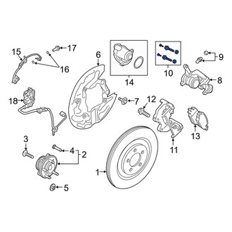 Lincoln OE - Disc Brake Caliper Hardware Kit