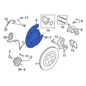 Lincoln OE - Rear Left Brake Dust Shield