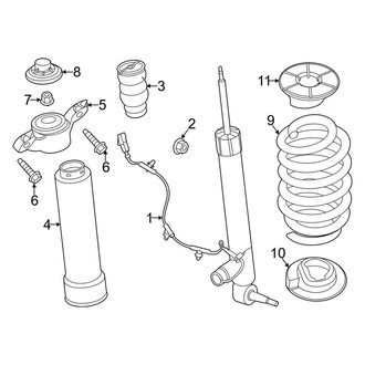 Lincoln OE - Rear Suspension - Shocks & Components (Continuous Damping)