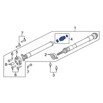 Lincoln OE - Drive Shaft Center Support Boot