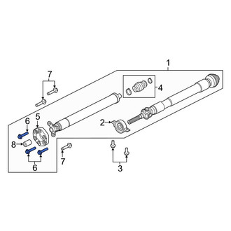 Lincoln OE - Drive Shaft Pinion Yoke Bolt