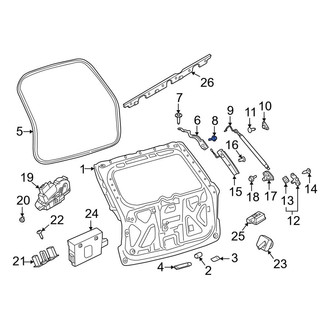 Lincoln OE - Lower Liftgate Hinge Bolt