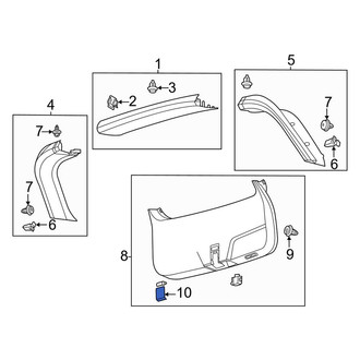 Lincoln OE - Rear Liftgate Trim Cover