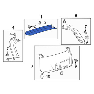 Lincoln OE - Rear Upper Liftgate Trim