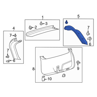 Lincoln OE - Rear Left Liftgate Trim
