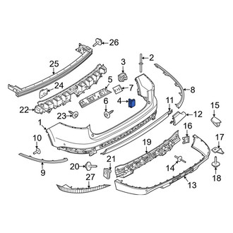 Lincoln OE - Bumper Cover Retainer