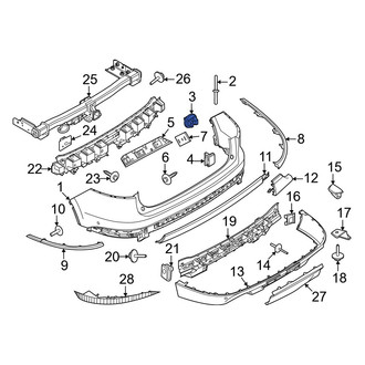 Lincoln OE - Bumper Cover Retainer