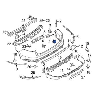 Lincoln OE - Bumper Cover Retainer