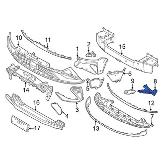 Lincoln OE - Front Right Lower Spoiler