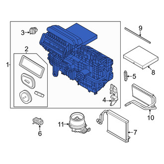 Lincoln OE - HVAC Unit Case Assembly