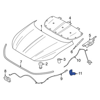 Lincoln OE - Front Hood Release Handle