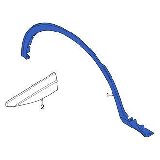 Lincoln OE - Rear Right Wheel Arch Molding