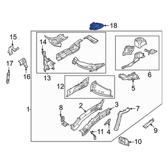 Lincoln OE - Front Left Frame Side Member Brace