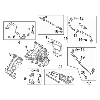 Lincoln OE - Lower Turbocharger Coolant Line Gasket