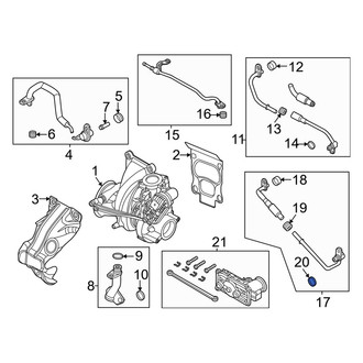 Lincoln OE - Lower Turbocharger Coolant Line Gasket