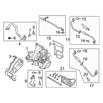 Lincoln OE - Turbocharger Coolant Line Gasket