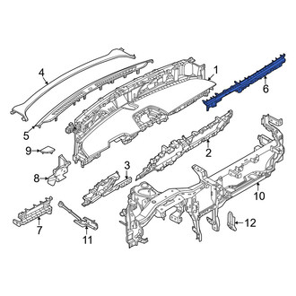 Lincoln OE - Right Outer Instrument Panel Reinforcement