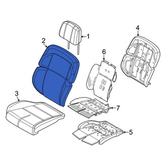 Lincoln OE - Front Right Seat Back Cushion Cover