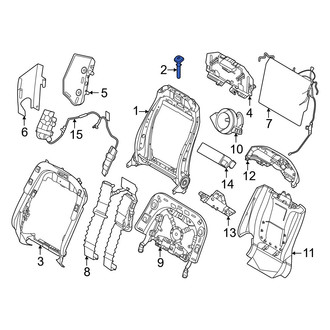 Lincoln OE - Front Left Inner Headrest Guide