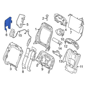 Lincoln OE - Front Right Inner Seat Back Frame Cap