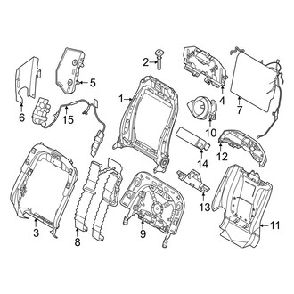 Lincoln OE - Seats & Tracks - Passenger Seat Components (24 Way, Frame and Components Seat Back), (Black Label / Reserve)