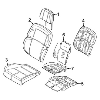 Lincoln OE - Seats & Tracks - Driver Seat Components (10 Way, Covers and Pads), (Premiere / Reserve)