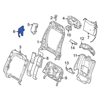 Lincoln OE - Front Right Inner Seat Back Frame Cap
