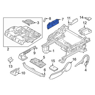 Lincoln OE - Front Left Power Seat Switch