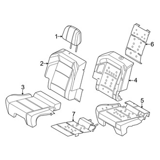Lincoln OE - Seats & Tracks - Rear Seat Components (40% Seat, Covers and Pads)